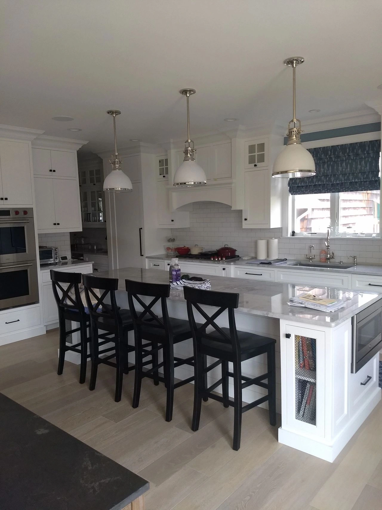 Modern kitchen with island seating